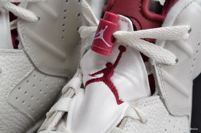 Bmlin Shoes white Jordan 6 Retro Air Maroon 384664-116 0713
